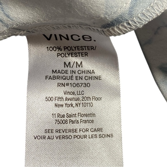 VINCE nwt $495 Lilly V-Neck Pleated Slip Dress‎ M - Picture 10 of 12